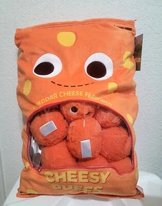 Kidrobot Yummy World Cheesy Puffs Plush with 9 Puffs 19" x 12" NEW With Tags - Picture 1 of 4