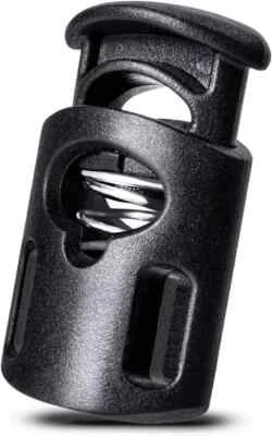 Paquete de 10 cerraduras de cable de plástico tapón de resorte de un solo orificio palanca mejorada negro nuevo Foto 1 de 4