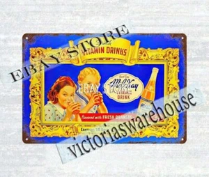 MIL-KAY VITAMIN DRINK metal tin sign advertising memorabilia home kitchen art - Picture 1 of 4