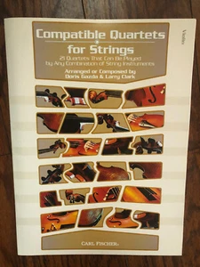 New Compatible Quartets For Strings Music Book Violin Carl Fisher 21 Quartets - Picture 1 of 3