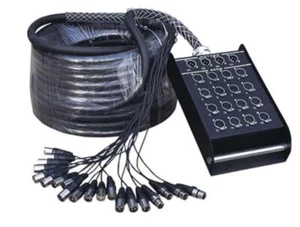 30M MULTICORE 20 CHANNEL WITH STAGE BOX NYGSB007-16+4-30M, 16 sends + 4 returns - Picture 1 of 1