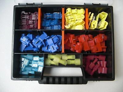 GM PARTS Abzweigklemmen schmal + vollisolierte Flachstecker KFZ Motorrad Hobby