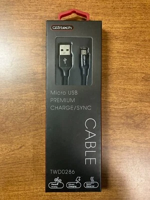 Cea Tech Micro USB Premium Charge Sync Cable TWD0286 1m 3' - Image 1 of 2
