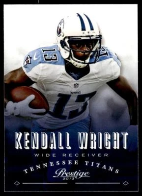 2013 Panini Prestige 190 Kendall Wright Tennessee Titans Football Card - Image 1 of 2