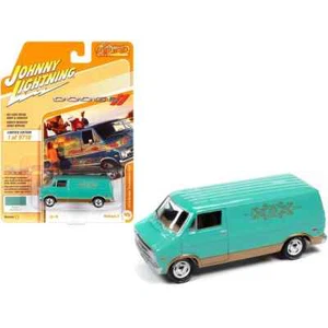 Johnny Lightning 1976 Mint Green Dodge Tradesman Van 1:64 Die-cast - Picture 1 of 1