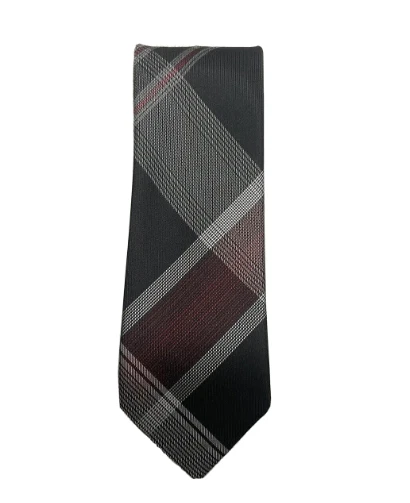 $65 Calvin Klein Men's Plaid Skinny Necktie, Black Foto 1 de 1