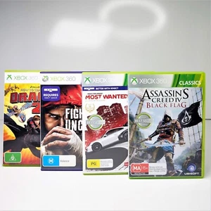 4x XBOX 360 Games - AC Black Flag / NFS Most Wanted / HTTYD 2 / Fighters Uncaged - Picture 1 of 12