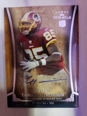 2011 TOPPS FIVE STAR LEONARD HANKERSON  AUTO #'D 96/165. SWEEET - Image 1 of 3