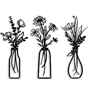 Metal Flower Wall ArtMetal Rustic Wall Art Decoration Farmhouse Wall Decorati... - Picture 1 of 7