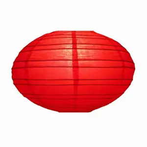 16" rote Saturn Papierlaterne - Bild 1 von 2