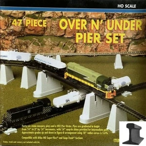 Atlas HO Scale ~ New 2024 ~ Over & Under Pier Set ~ For Snap Track ~ 47 Pcs ~ 80 - Picture 1 of 3