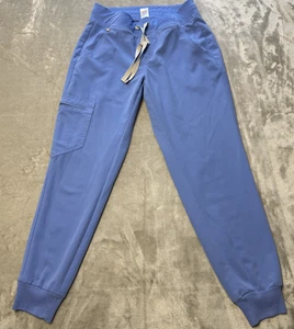 FIGS Zamora Jogger Scrub Pants Blue Pull On Drawstring W18SW2005 Women’s Medium - Picture 1 of 8