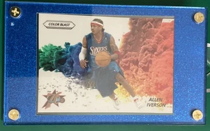 COLOR BLAST Allen Iverson Dribbling Variation Philadelphia 76ers Blue Display - Picture 1 of 8