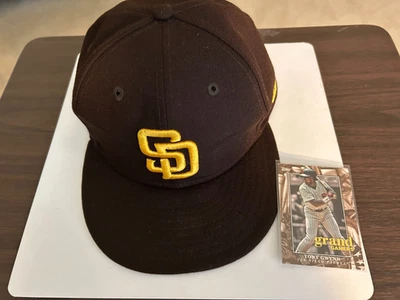 New Era 59FIFTY San Diego Padres Classic Brown/Gold MLB Fitted Hat Size 7 1/4 - Image 1 of 4