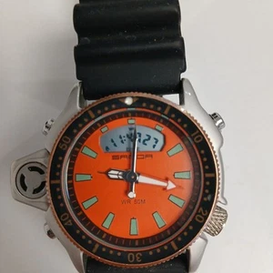 Sanoa Watch Orange Black Sporty -WRDC - Picture 1 of 5