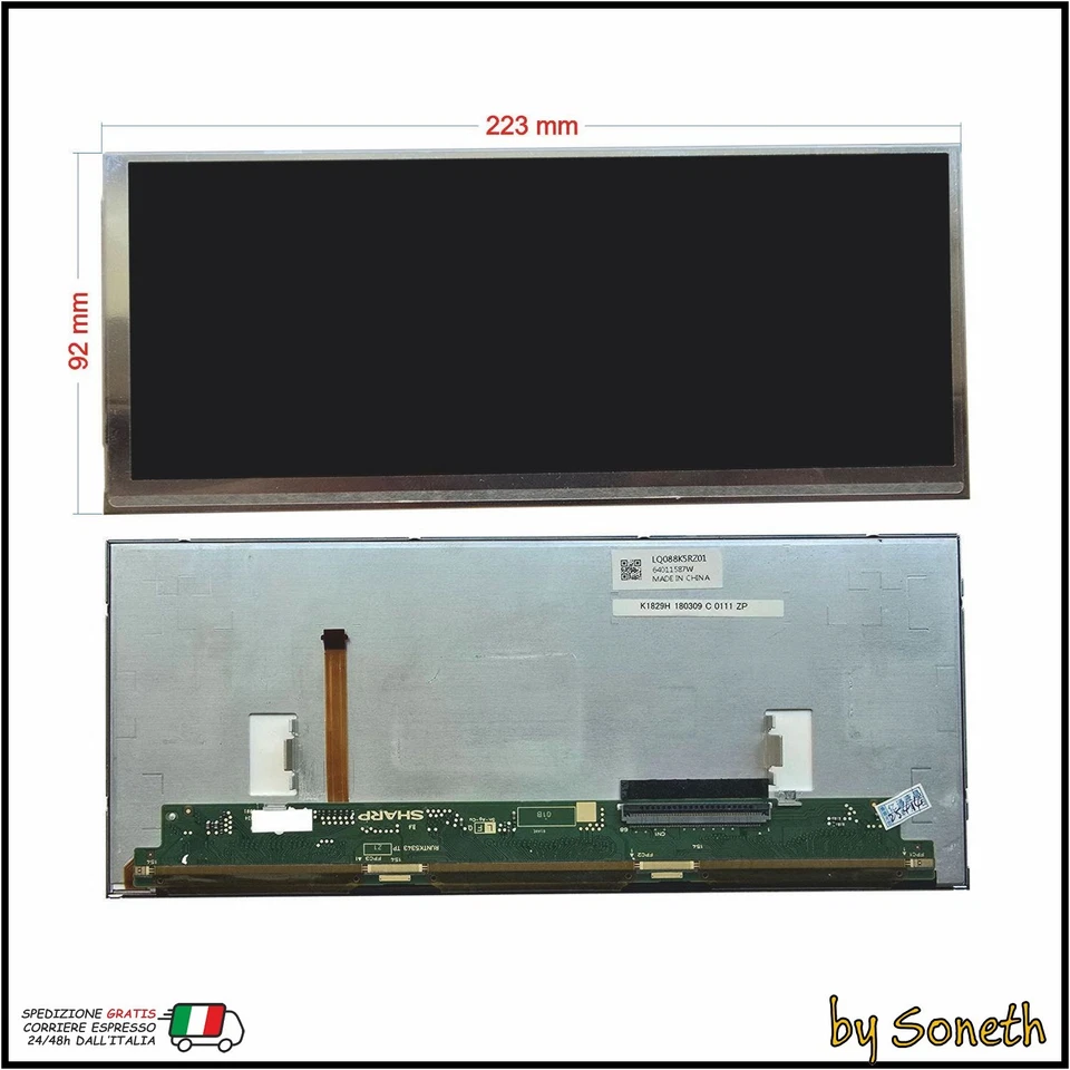 SCHERMO LCD DISPLAY NAVIGATORE RADIO PER BMW X3 F25 - Immagine 1 di 4