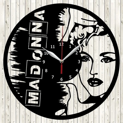 Madonna Music Vinyl Record Wall Clock Fan Art Home Decor 12" 30cm 1493 - Image 1 of 4