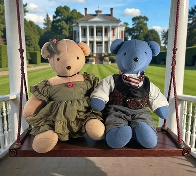 Juego de peluche North American Bear Company VIB Scarlet O’Beara & Rhett Beartler Foto 1 de 4