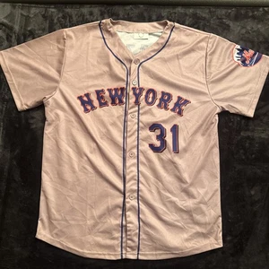 New York Mets Mike Piazza #31 Away Gray Baseball Jersey Adult Size Large SGA NEW - Picture 1 of 7