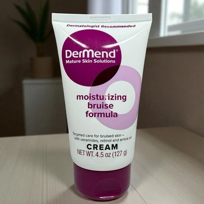 DerMend Creme Hidratante Fórmula Hematoma 4,5 oz Arnica Retinol Vitamina Cuidados com a Pele - Imagem 1 de 4