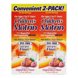 Motrin Children’s Ibuprofen Suspension 4oz Pack of 2 - Picture 1 of 1