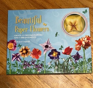 Beautiful Paper Flowers-Create Origami Fl & 5 Arrangements,Langeveld, LN Boxed - Picture 1 of 3