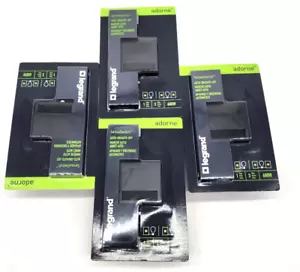 Paquete de 4 interruptores de movimiento Legrand Adorne negros encendido/apagado automático ASOS32G4 SensaSwitch - Imagen 1 de 7