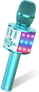 Kids Karaoke Microphone Machine Toys for Girls Bluetooth Microphone with LED Lig - Picture 1 of 12