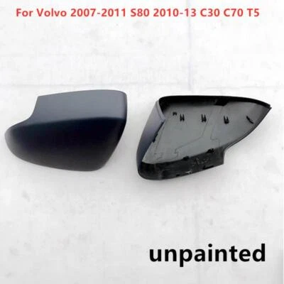 Tapas de cubierta de espejo retrovisor lateral puerta L/R para Volvo 2007-2011 S80 2010-13 C30 C70 T5 Foto 1 de 2