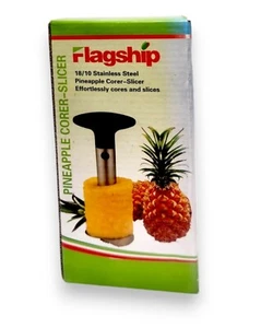 Flagship 18/10 Stainless Steel Pineapple Cutter Effortless Cutting Peeling Slice - Picture 1 of 10