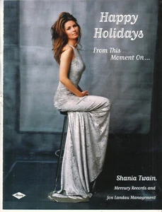 Anuncio Shania Twain 1998 - Felices fiestas desde este momento en adelante... Anuncio - Imagen 1 de 1