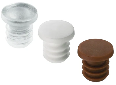 Häfele Anschlagdämpfer rund Dämpfer Möbel Puffer zum Einbohren Ø 6 mm Kunststoff