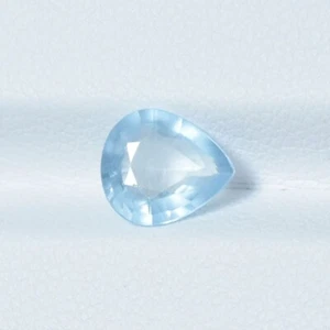 1.00 ct BEST GRADE LIGHT AQUA BLUE / NATURAL AQUAMARINE Gemstone - Pear Video !! - Picture 1 of 2