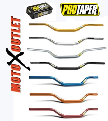 PRO TAPER MX CONTOUR HANDLEBARS 1 1/8 Inch ATV PROTAPER HANDLE BARS CR KX YZ RM - Image 1 of 3