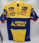 Vtg Steve Park Aol America Online Team Issued Nascar Racing Pit Crew Shirt Nike