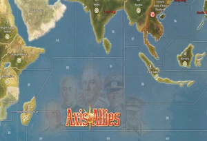 2024 Axis & Allies 40th Anniversary Deluxe 48" x 72" 100% WATERPROOF MAT - Picture 1 of 6