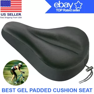New Bike Bicycle Cycle Extra Comfort Gel Pad Cushion Cover for Saddle Seat Comfy - Picture 1 of 7