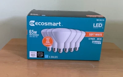 (6-Pack)   Ecosmart BR30 Dimmable Energy Star LED Light Bulb 65-Watt - Image 1 of 4