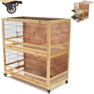 DL Hasenstall Kaninchenstall XXL Kleintierstall Kaninchenkäfig Hasenvilla 56616