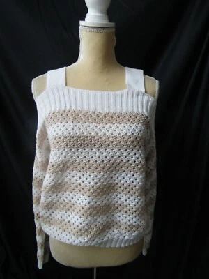 Suéter de Hombro Frío Algodón por Otoño Cachemira Talla S Foto 1 de 4