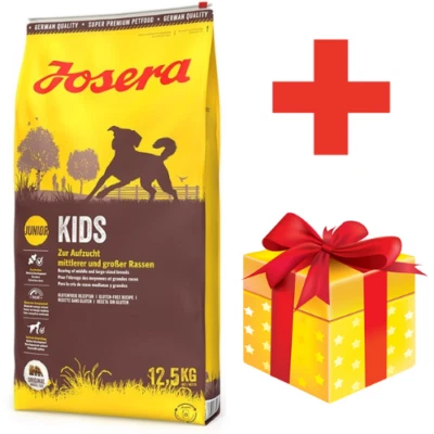 12,5 kg JOSERA Kids Aufzuchtfutter für mittlere und große Rassen + Geschenk - Bild 1 von 2