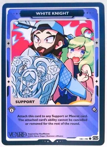 White Knight (Regular) 185/190, 1st Edition, Rising Stars, VCard - Picture 1 of 2