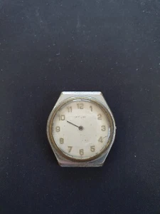 Vintage Prim Czechoslovakia 17 Jewels White Dial Watch (For Parts Or Repair) - Picture 1 of 4
