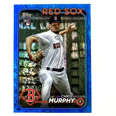 Chris Murphy 2024 Topps Blue Holofoil Rookie Card #73 305/999 Boston Red Sox - Image 1 of 2