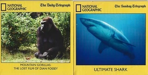 NATIONAL GEO - MOUNTAIN GORILLAS - ULTIMATE SHARK - 2 x TELE PROMO DVD - Imagen 1 de 2