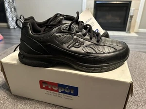 propet mens shoes Size 10 162043-103-600 Black Life Walker - Picture 1 of 7
