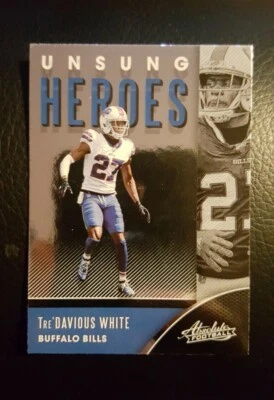 Tre'Davious White 2020 Absolute Unsung Heroes Card- Buffalo Bills - Image 1 of 2
