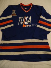 Tulsa Oilers 1994 CHL Hockey Jersey with 1993 Bill Levins patch