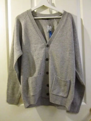 JAMES PRINGLE - GREY 100% WOOL MENS CARDIGAN - BNWT - Image 1 of 4