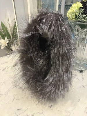 NWT Adrienne Landau Real Fur Fox Rabbit Cowl Scarf - Image 1 of 4